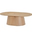 Livingfurn Salontafel Novero | Ovaal | Naturel | B120 cm