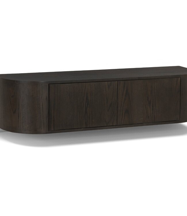 Livingfurn Zwevend TV-Meubel Novero | Espresso | B140 cm