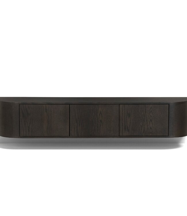 Livingfurn Zwevend TV-Meubel Novero | Espresso | B180cm