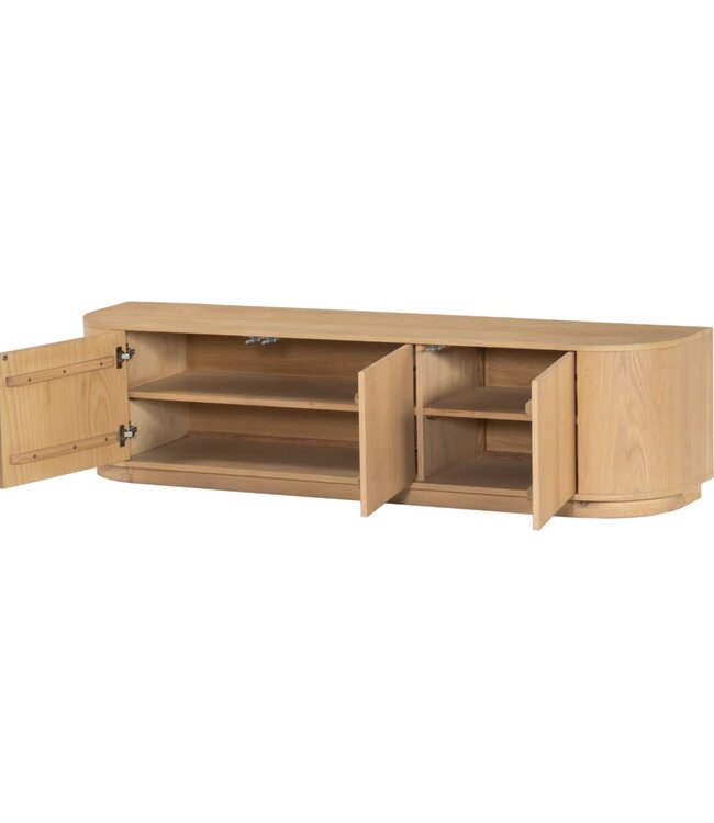 Livingfurn TV-Meubel Novero | Naturel | H45xB180xD40 cm