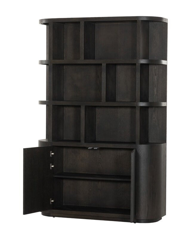 Livingfurn Kast Novero | Espresso | H220xB145xD40 cm