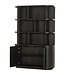 Livingfurn Kast Novero | Espresso | H220xB145xD40 cm