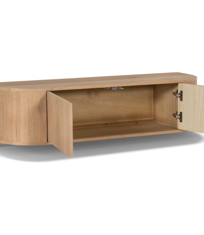 Livingfurn Zwevend TV-Meubel Novero | Naturel | B140 cm
