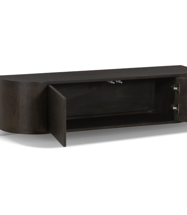 Livingfurn Zwevend TV-Meubel Novero | Espresso | B140 cm
