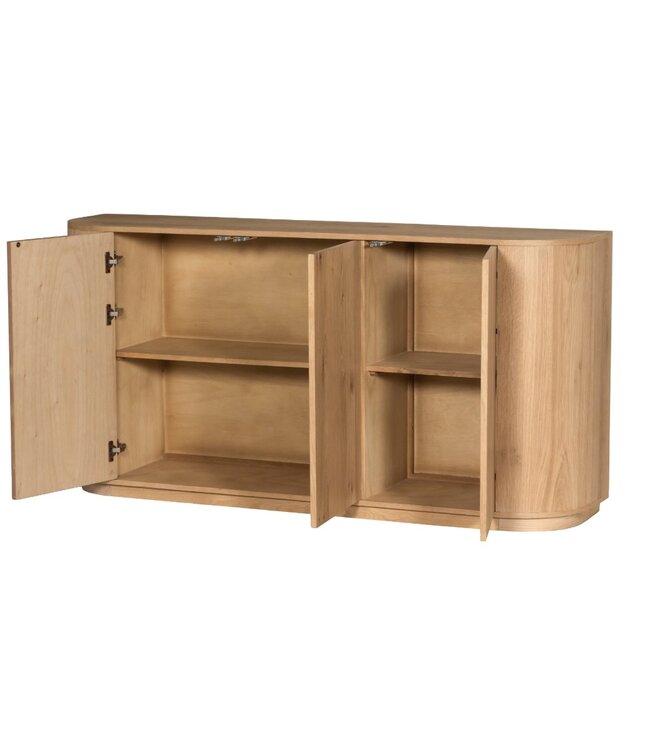 Livingfurn Dressoir Novero | Naturel | H80xB170xD45 cm