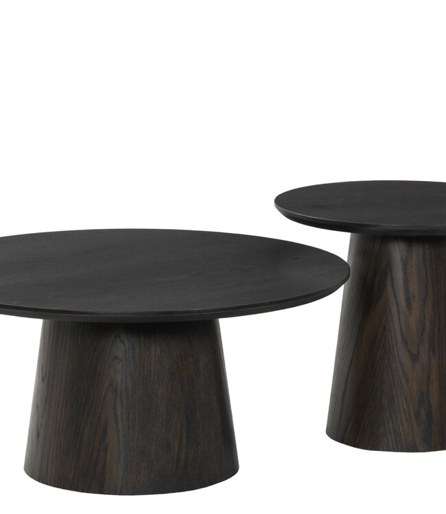 Livingfurn Salontafel Novero | Espresso | H38 x D80 cm