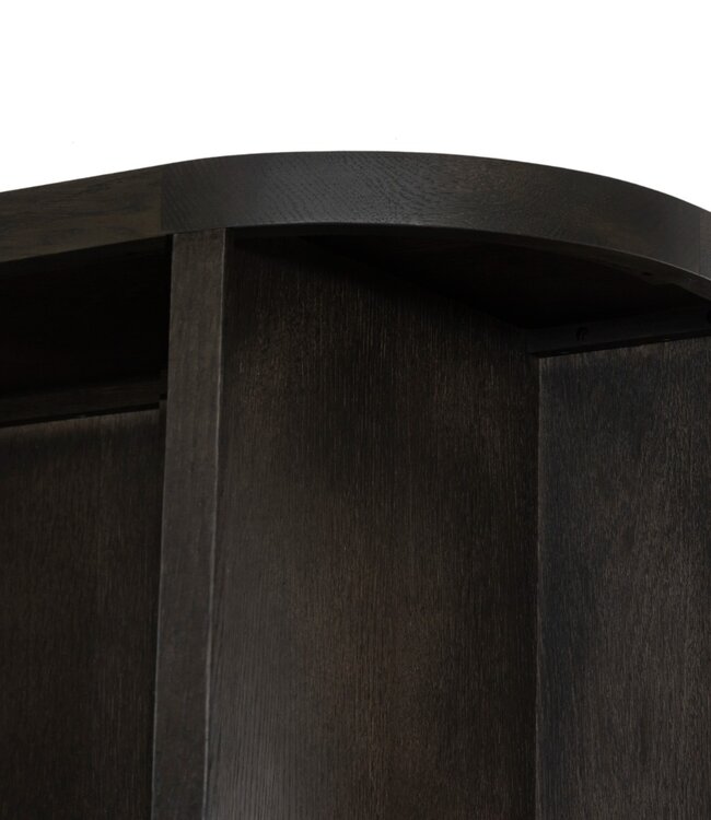 Livingfurn Kast Novero | Espresso | H220xB145xD40 cm