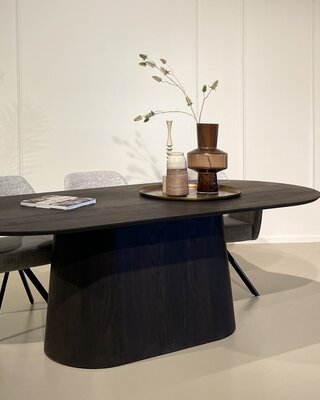 Livingfurn Eettafel Novero | Espresso | H76xB200xD110 cm