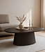Livingfurn Salontafel Novero | Espresso | Ovaal | B120 cm