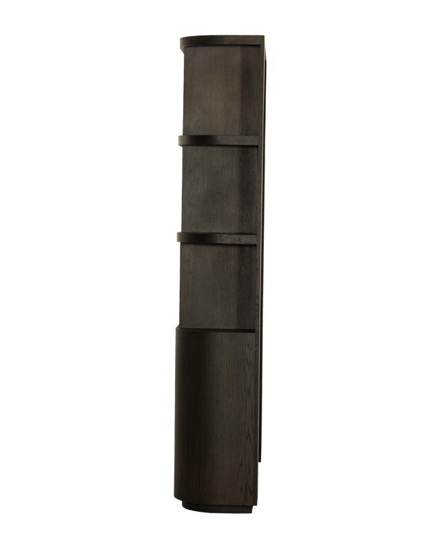 Livingfurn Kast Novero | Espresso | H220xB145xD40 cm