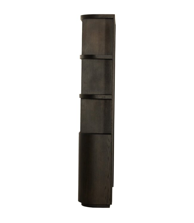 Livingfurn Kast Novero | Espresso | H220xB145xD40 cm