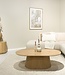 Livingfurn Salontafel Novero | Ovaal | Naturel | B120 cm