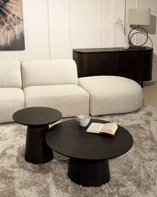 Livingfurn Salontafel Novero | Espresso | H46x D50 cm