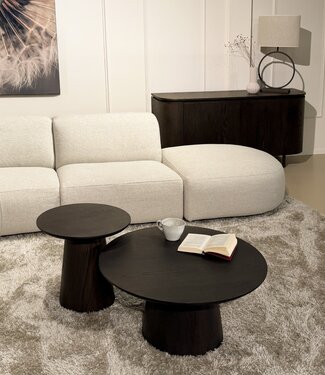 Livingfurn Salontafel Novero | Espresso | H46x D50 cm