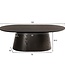 Livingfurn Salontafel Novero | Espresso | Ovaal | B120 cm