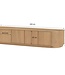 Livingfurn TV-Meubel Novero | Naturel | H45xB220xD40 cm