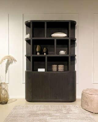 Livingfurn Kast Novero | Espresso | H220xB145xD40 cm