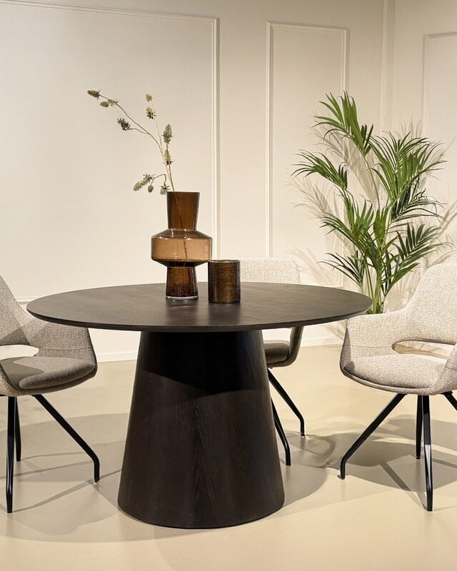 Livingfurn Eettafel Novero | Espresso | H76xD130 cm
