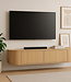 Livingfurn Zwevend TV-Meubel Novero | Naturel | B140 cm