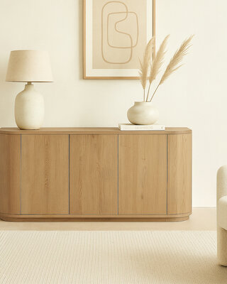 Livingfurn Dressoir Novero | Naturel | H80xB170xD45 cm