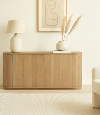 Livingfurn Dressoir Novero | Naturel | H80xB170xD45 cm
