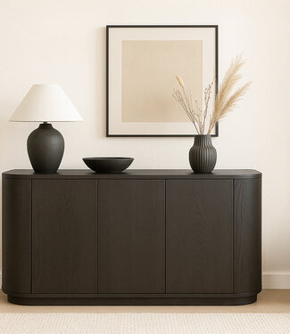 Livingfurn Dressoir Novero | Espresso | H80xB170xD45 cm