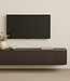 Livingfurn Zwevend TV-Meubel Novero | Espresso | B180cm