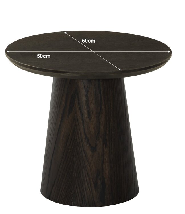 Livingfurn Salontafel Novero | Espresso | H46x D50 cm