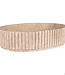 Rene Houtman Waskom Marmer Ovaal Ribbed – B50 x D35 x H12 cm