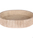 Rene Houtman Waskom Marmer Ovaal Ribbed – B50 x D35 x H12 cm