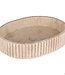 Rene Houtman Waskom Marmer Ovaal Ribbed – B50 x D35 x H12 cm