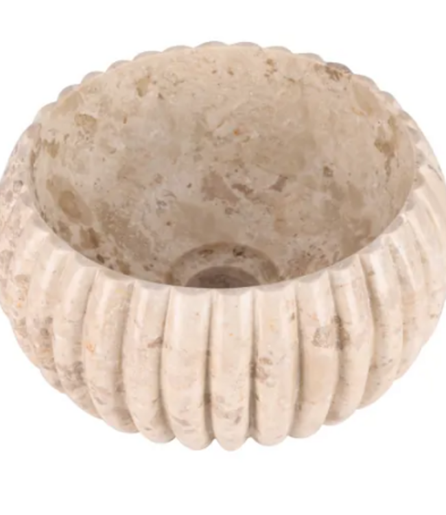 Rene Houtman Waskom Marmer Beige Rond Ø25 x 12 cm