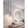 Hanglamp dimbaar IP44 geborsteld staal