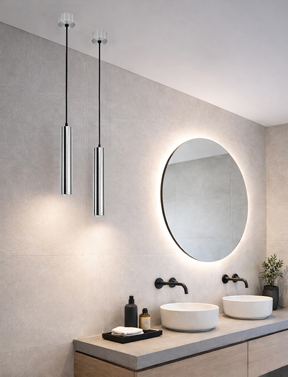 Rene Houtman Hanglamp dimbaar IP44 chroom