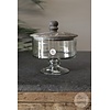 Glaspot Op Voet | Set Van 2 | H19 x D18 cm