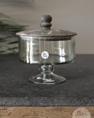 Be-Uniq Glaspot Op Voet | Set Van 2 | H19 x D18 cm