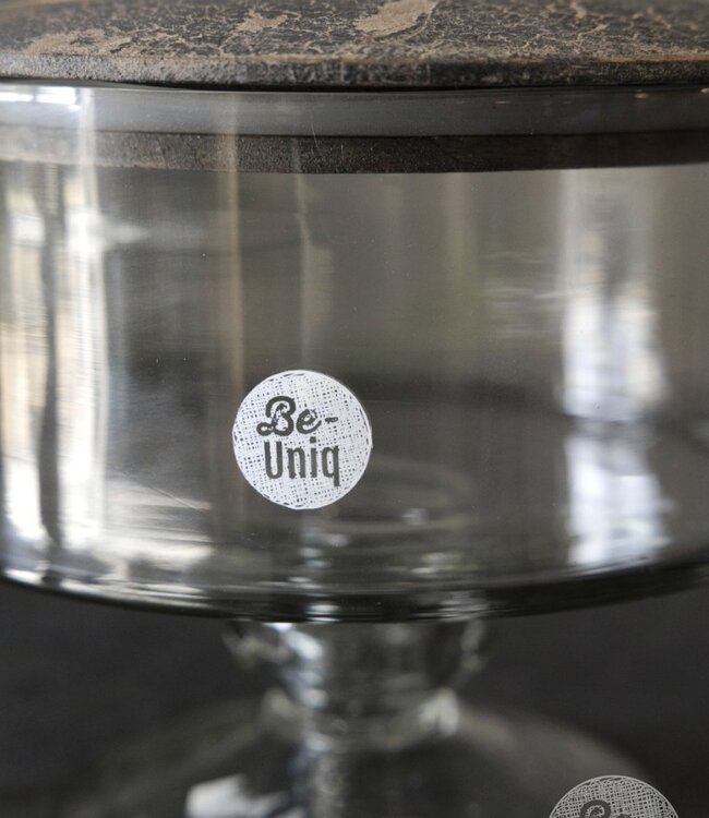 Be-Uniq Glaspot Op Voet | Set Van 2 | H19 x D18 cm