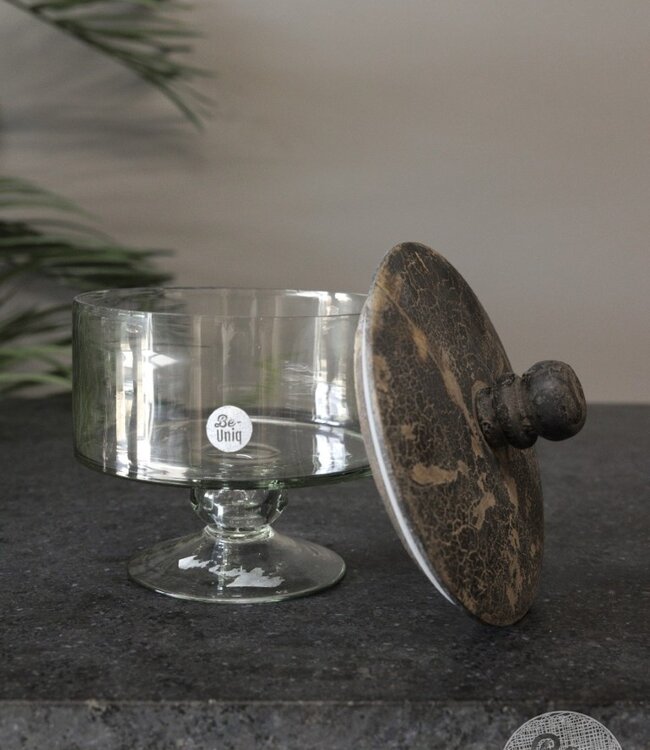 Be-Uniq Glaspot Op Voet | Set Van 2 | H19 x D18 cm
