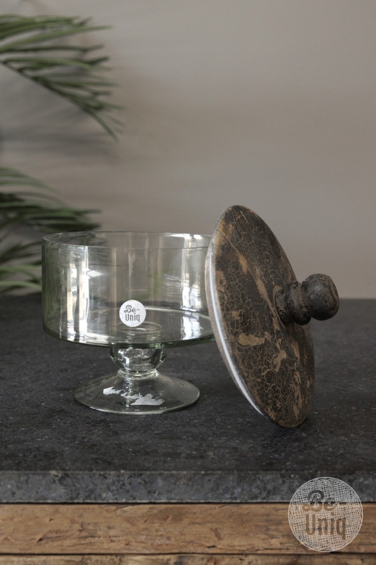 Be-Uniq Glaspot Op Voet | Set Van 2 | H19 x D18 cm