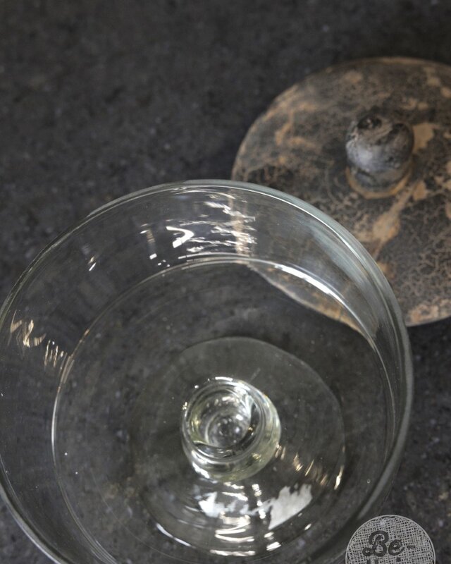 Be-Uniq Glaspot Op Voet | Set Van 2 | H19 x D18 cm
