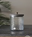 Be-Uniq Glazen Pot | Reliëfglas | Set Van 4 | H20 x D17 cm