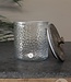 Be-Uniq Glazen Pot | Reliëfglas | Set Van 4 | H20 x D17 cm