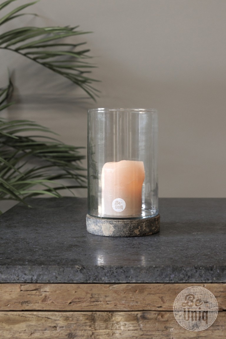 Be-Uniq Kandelaar/Windlicht | Set Van 4 | H21 x D12 cm