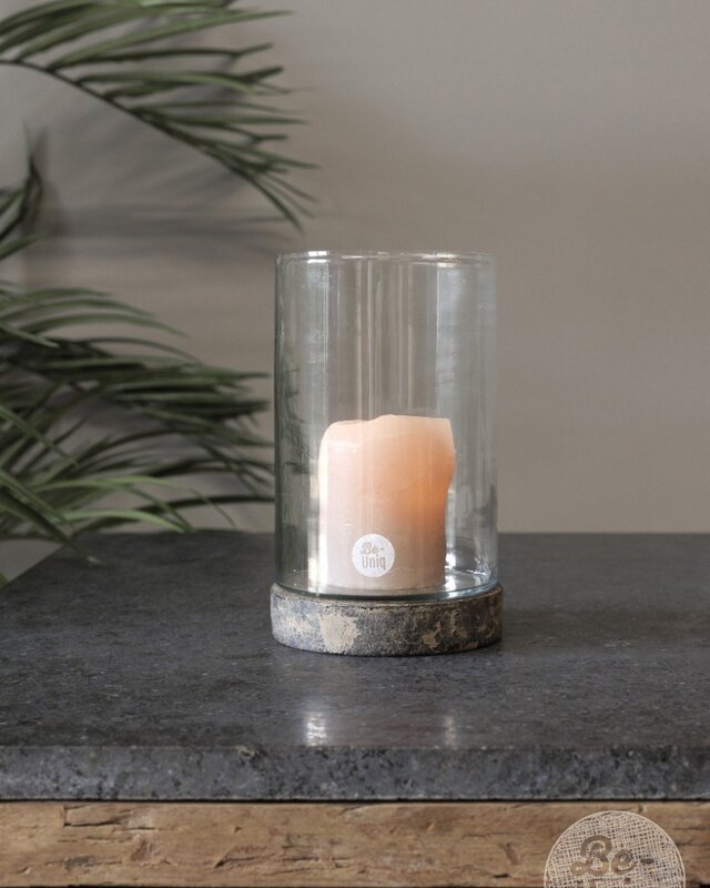 Be-Uniq Kandelaar/Windlicht | Set Van 4 | H12 x D10 cm