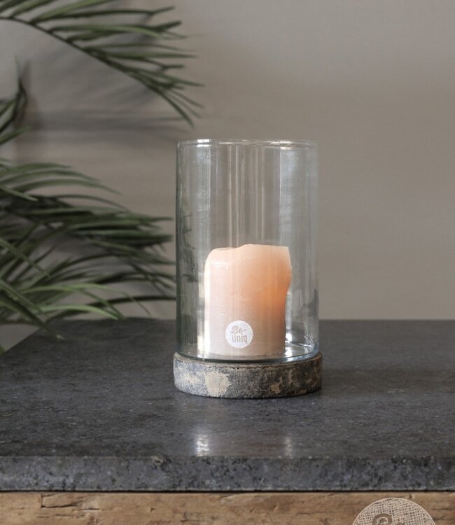 Be-Uniq Kandelaar/Windlicht | Set Van 4 | H12 x D10 cm