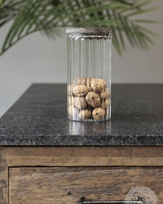 Be-Uniq Glazen Pot Large | Set Van 2 | H21 x D10 cm
