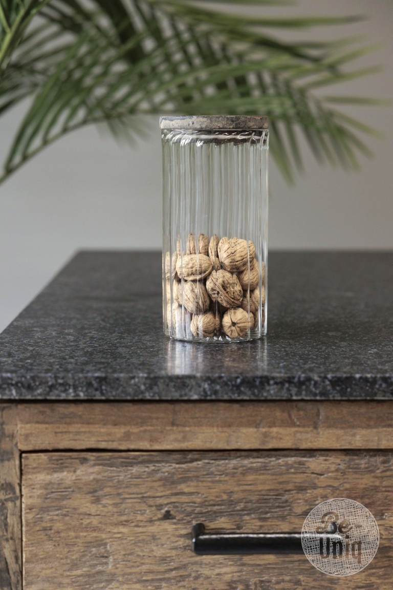 Be-Uniq Glazen Pot Large | Set Van 2 | H21 x D10 cm