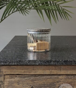 Be-Uniq Glazen Pot Small | Set Van 2 | H11 x D12 cm