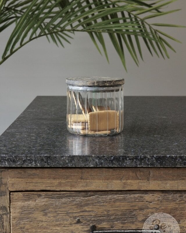 Be-Uniq Glazen Pot Small | Set Van 2 | H11 x D12 cm
