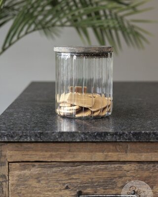 Be-Uniq Glazen Pot Medium | Set Van 2 | H16 x D14 cm